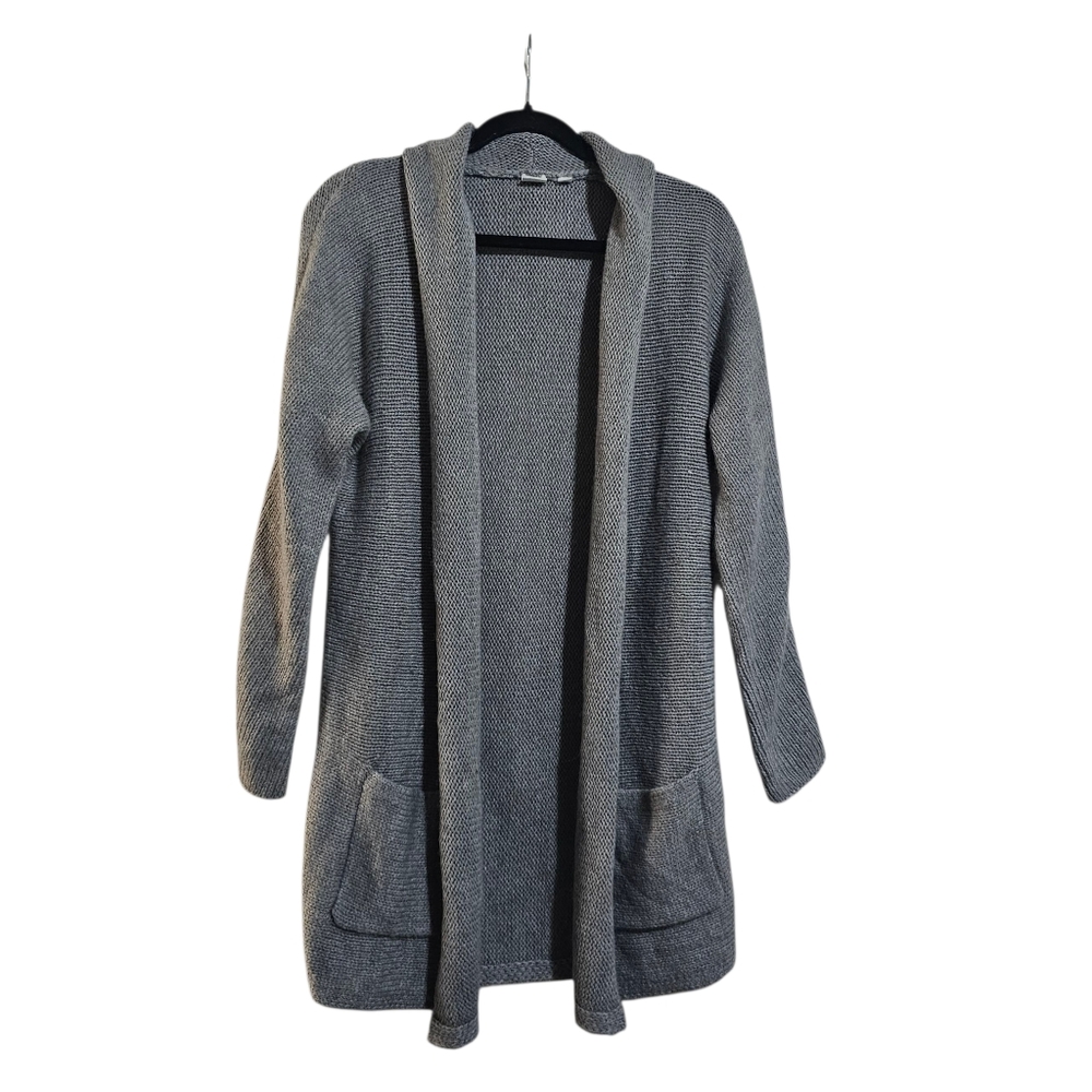 Gap Openfront Midi Sweater Cardigan Wool Alpaca Knit Gray XS